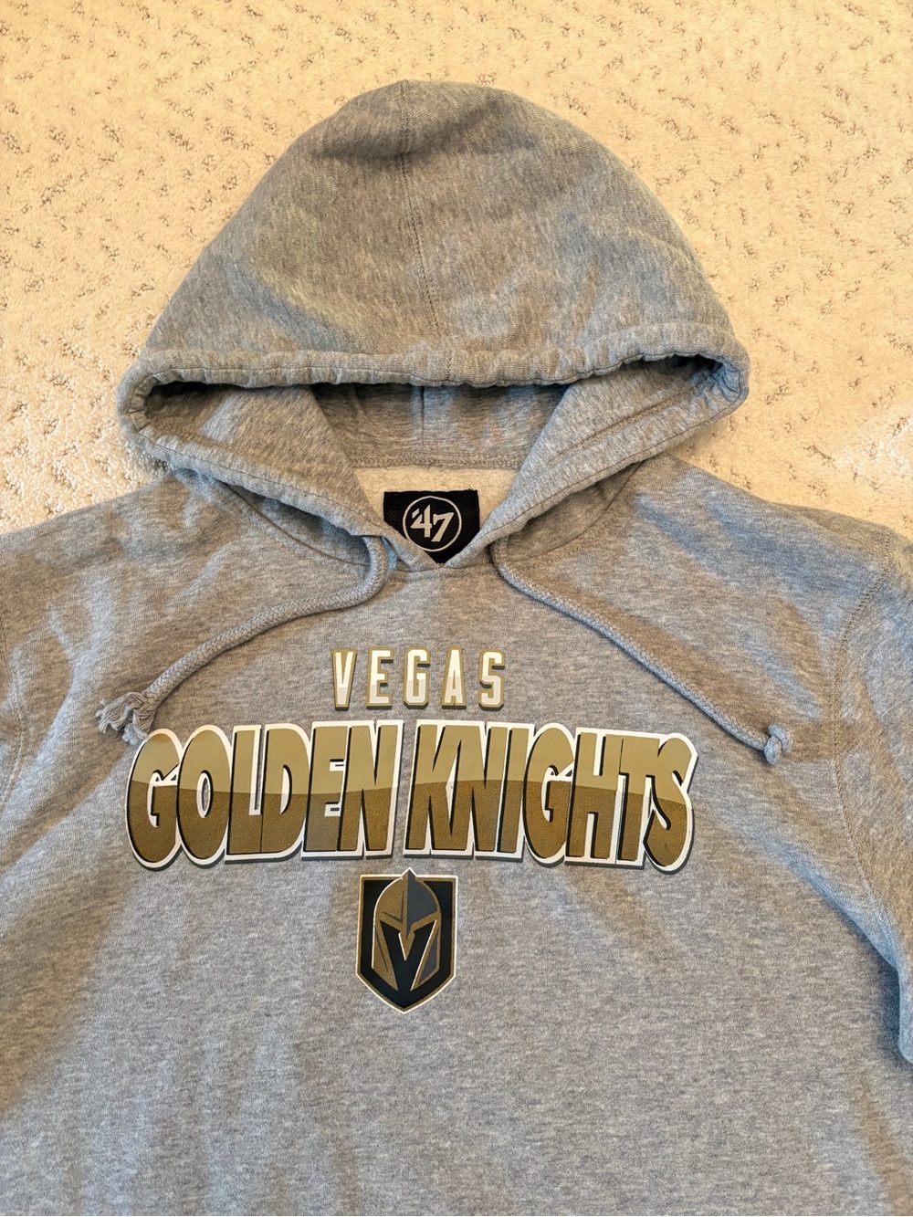 Vegas Golden Knights Hockey Hoodie Sweatshirt Sweater Size L Grey Sportswear